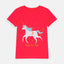 B.X Glitter Unicorn Punch Pink Top 7353