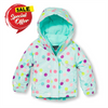 PLC Multi Polka Dots Soft Green Puffer Jacket With Inner Fleece 7957