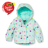 PLC Multi Polka Dots Soft Green Puffer Jacket With Inner Fleece 7957