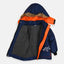 JPS Paragraph Logo Orange Pockets Blue Puffer Jacket 7981
