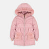BA Furr Pockets Inside Furr Tea Pink Puffer Jacket 7993