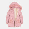 BA Furr Pockets Inside Furr Tea Pink Puffer Jacket 7993