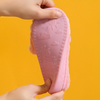 Rabbit Ears Fluffy Warm Peach Slippers 8158