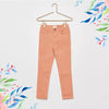 KB Eco Plain Peach Skinny Denim With Zebra Cord 9598