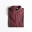 DID Button Down Self Textured Cotton Maron Casual Shirt