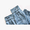 SPF Printed Denim Blue Casual Shirt