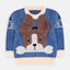 KX Doggy Pocket Fluffy Blue Sweater 8006