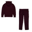 AM Eagle Burgundy Fleece Zipper TrackSuit 8051