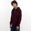 AM Eagle Burgundy Fleece Zipper TrackSuit 8051
