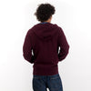 AM Eagle Burgundy Fleece Zipper TrackSuit 8051