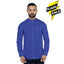 SPL Basics Mandarin Collar Linen Casual Shirt Royal Blue 423