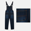 B.X Embroidered Five Pocket Blue Dungaree 8092