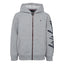 TM Small Logo Print Sleeves Light Grey Fleece Hoodie 8170