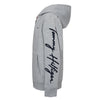 TM Small Logo Print Sleeves Light Grey Fleece Hoodie 8170