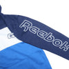 REB Color Block Print Sleeves Blue Hoodie 8174