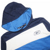 REB Color Block Print Sleeves Blue Hoodie 8174