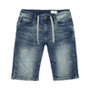 TK Zebra Cord Dirty Wash Blue Denim Shorts 9299