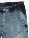 JP Dotted Cord Light Blue Light Weight Denim Short 9297