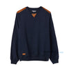 TRN Elbow Patches Blue Sweatshirt 457
