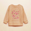 MNG Pink Flower Print Tea Pink Sweatshirt 8227