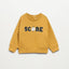 MNG Score Print Embroidered Mustard Sweatshirt 8228