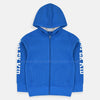 B.X Super Kid Print On Arms Blue Zipper Hoodie 8230