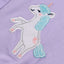 B.X Applic Unicorn Style Button Lavender Body Suit 7273