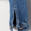 H Copper Button Mid Blue Denim Jacket 8284