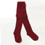 TU Plain Burgundy Socks Legging 8290