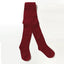 TU Plain Burgundy Socks Legging 8290