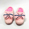 Aplic Pink Bow Warm Pink Winter Soft Slippers 8295