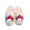TG Embroidered Kitty Warm Tea Pink Winter Slippers 8306