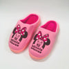 Embroidered Minnie Mouse Warm Light Pink Winter Slippers 8310