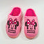 Embroidered Minnie Mouse Warm Light Pink Winter Slippers 8310