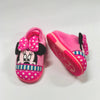 DN Polka Dots Pink Bow Minnie Mice Warm Pink Winter Slippers 8308
