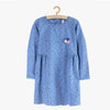51015 Stars Print Mid Blue Dress 8348