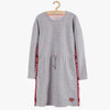 LS Be Strong Side Tape Grey Dress 8353