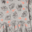 51015 Cats Print Grey Fleece Dress 8358