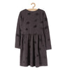 LS All Over Stars Print Dark Grey Dress 8362