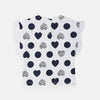 CHO Hearts White & Navy Blue Top & Trouser 7464