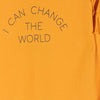 L&S Change The World Fringe Sleeves Mustard Sweatshirt 13753