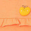 51015 Aplic Apple Sleeveless Orange Romper 8381