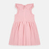KB Neck Frill Doted Pink Frock 7437