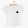M&M Aplic Flower White T-Shirt 8392