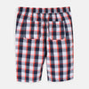 LH Check Box Peach & White Cotton Shorts 7477