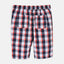 LH Check Box Peach & White Cotton Shorts 7477