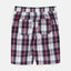 LH Multi Check Box White Cotton Shorts 7475