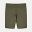 LH Plain Olive Green Cotton Shorts 7478