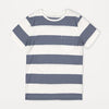 OK Slub Cadet Blue & White Stripe Pocket Tshirt 4213
