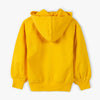 LS Be Happy Printed Zip Yellow Zipper Hoodie 8401